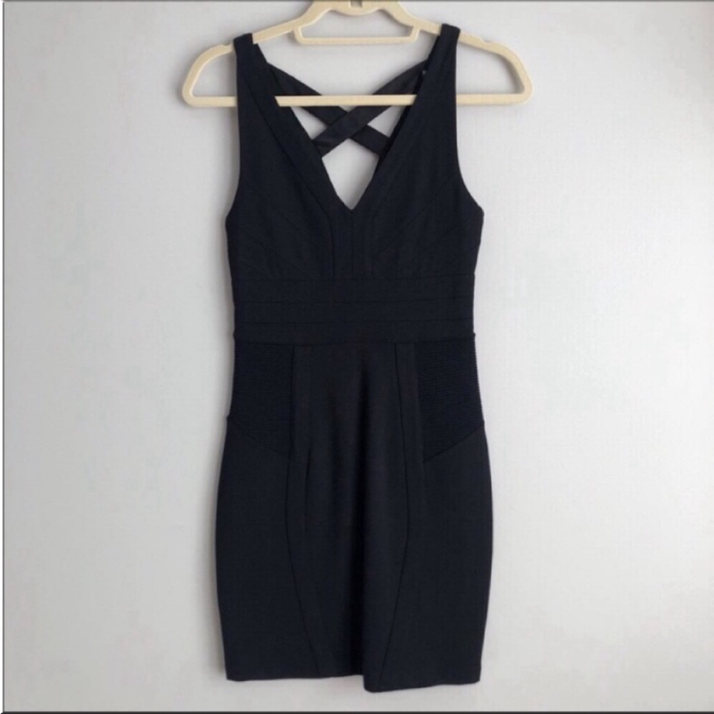 NWT express sexy little black body con dress